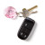 Custom Acrylic Diamond Keychain - Translucent Pink In Use 