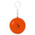 Custom Poncho Ball Keychain - Orange 