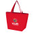Custom Full Color Non-Woven Shopper Tote - Red
