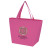 Custom Full Color Non-Woven Shopper Tote - Pink