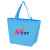 Custom Full Color Non-Woven Shopper Tote - Light Blue