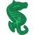 Custom 7.5" Sea Horse Sand Mold - Green 