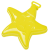 Custom 7" Star Fish Sand Mold - Yellow