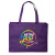 Custom Full Color Standard Non Woven Tote - Purple 