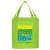 Custom Full Color Large Non Woven Grocery Tote - Lime Green 