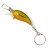 Custom Fishing Lure Keychain with Clasp - Yellow 