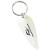 Custom Small Spoon Fishing Lure Keychain - White