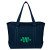 Custom Large Starboard Cotton Canvas Tote Bag - Navy Blue 