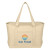 Custom Full Color Large Starboard Cotton Canvas Tote Bag - Natural 
