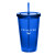 Custom 16 oz Cup w/Straw - Blue