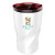 Custom Full Color 14 Oz Stainless Steel Twisting Tumbler with lid - White/Red 
