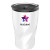 Custom Full Color 14 Oz Stainless Steel Twisting Tumbler with lid - White/Clear