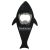 Custom Shark Bottle Opener - Black 