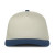 Custom Two-tone 5-panel Cap - Ivory/Royal 