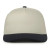 Custom Two-tone 5-panel Cap - Ivory/Navy 