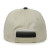 Custom Two-tone 5-panel Cap - Ivory/Dark Green Back Side 