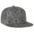 Custom Printed 5-panel Mesh Back - Smokey Aztec/Dark Grey Side View