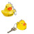 Custom Rubber Duck Keychain