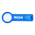 Custom Bookmark Magnifier - Translucent blue