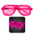 Custom LED Slotted Glasses - Pink