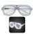 Custom LED Slotted Glasses - Clear