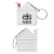 Custom House-Shaped Keychain Tape Measure - White
