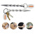 Custom Self Defense Keychain - Silver