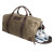 Custom Ford Wax Canvas Duffle - Brown Open View