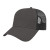 Custom Two-Tone Trucker Mesh Back Cap - Faux Leather Applique - Charcoal/black