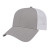 Custom Two-Tone Trucker Mesh Back Cap - Faux Leather Applique - Gray/white