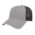 Custom Two-Tone Trucker Mesh Back Cap - Faux Leather Applique - Gray/black