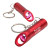 Custom Aluminum LED Opener Key Chain - Red