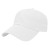 Custom Lightweight Structured Low Profile Cap - Faux Leather Applique - White