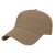 Custom Lightweight Structured Low Profile Cap - Faux Leather Applique - Khaki