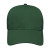 Custom Lightweight Structured Low Profile Cap - Faux Leather Applique - Forest green - Front view
