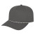 Custom Summit Perforated Cap with Rope - Faux Leather Applique - Charcoal Rope