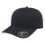 Custom Flexfit 110 Perforated Performance Snap Back Cap - Genuine Leather Applique - Black
