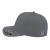 Custom Flexfit 110 Perforated Performance Snap Back Cap - Genuine Leather Applique - Graphite -Side view