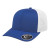 Custom Flexfit 110 Premium Trucker Mesh Back Cap - Genuine Leather Applique - Royal/white - 0SFM