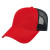 Custom X-tra Value Trucker Mesh Back Cap - Faux Leather Applique - Red/Black