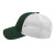 Custom Low Profile Trucker Mesh Back Cap - Genuine Leather Applique - Forest/White_XS - Right side view