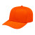 Custom Original Poly/Cotton Snap Back Cap - Faux Leather Applique - Orange - Adult