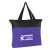 Custom Business Logo Imprinted Zippered Tote Bag - Non-Woven Zippered Tote - Purple