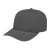 Custom Original Poly/Cotton Snap Back Cap - Genuine Leather Applique - Graphite_Youth