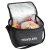 Custom Matrix 6-Pack Lunch Cooler - Charcoal Open View