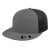 Custom Flexfit Performance Trucker Mesh Back Cap - Faux Leather Applique - Graphite/Black_L/XL