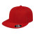 Custom Flexfit Performance Trucker Mesh Back Cap - Faux Leather Applique - Red_XXL