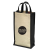 Custom Eco Dual Bottle Wine Tote - Black 