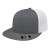 Custom Flexfit Performance Trucker Mesh Back Cap - Genuine Leather Applique - Graphite/white_S/M