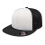 Custom Flexfit Performance Trucker Mesh Back Cap - Genuine Leather Applique - White/Black/Black_XXL